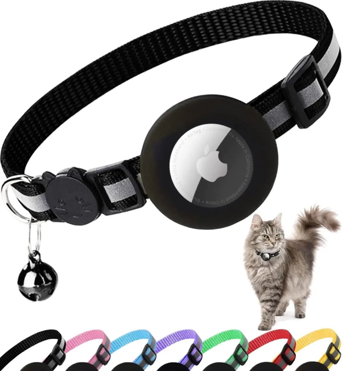Airtag collar for dogs and cats