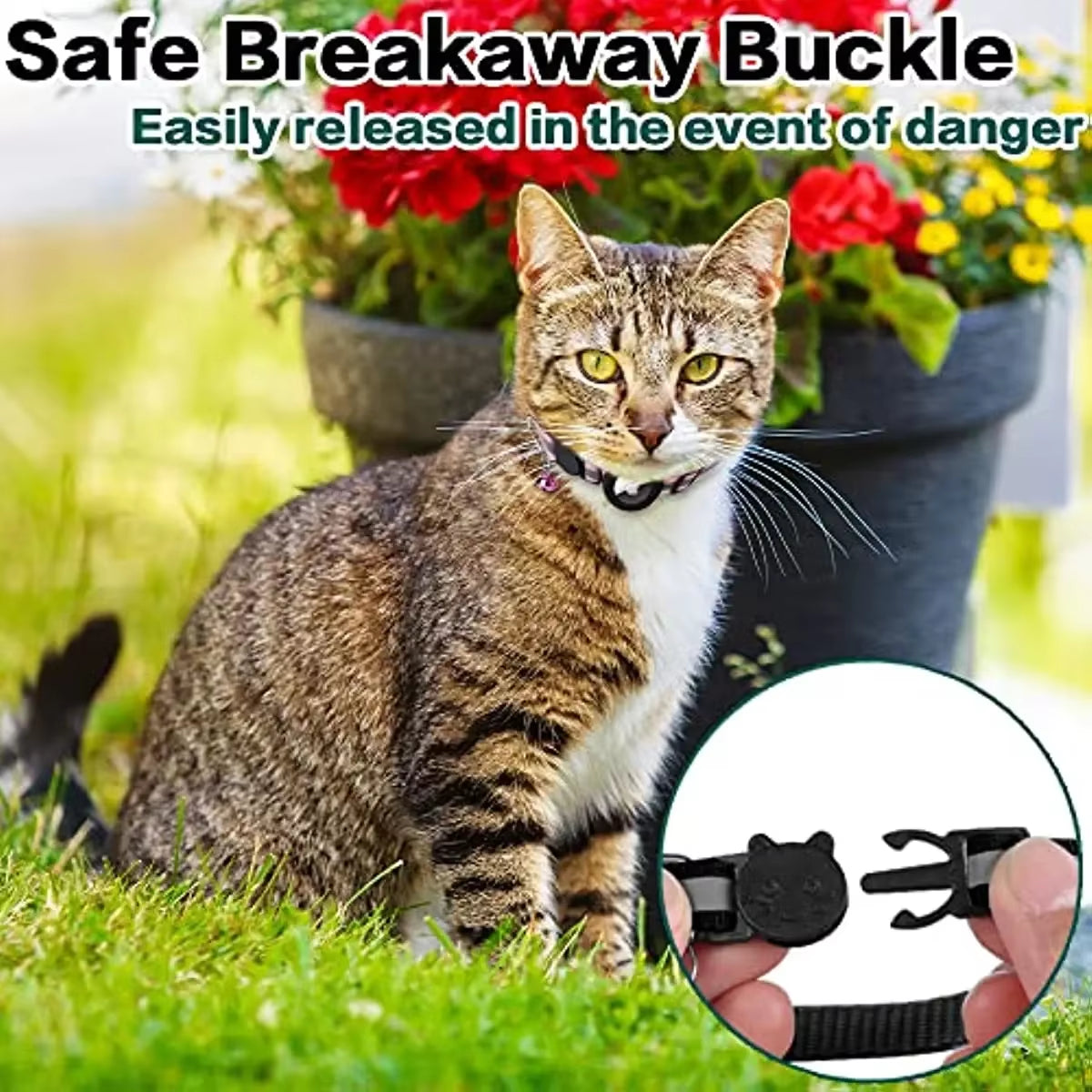 Airtag collar for dogs and cats