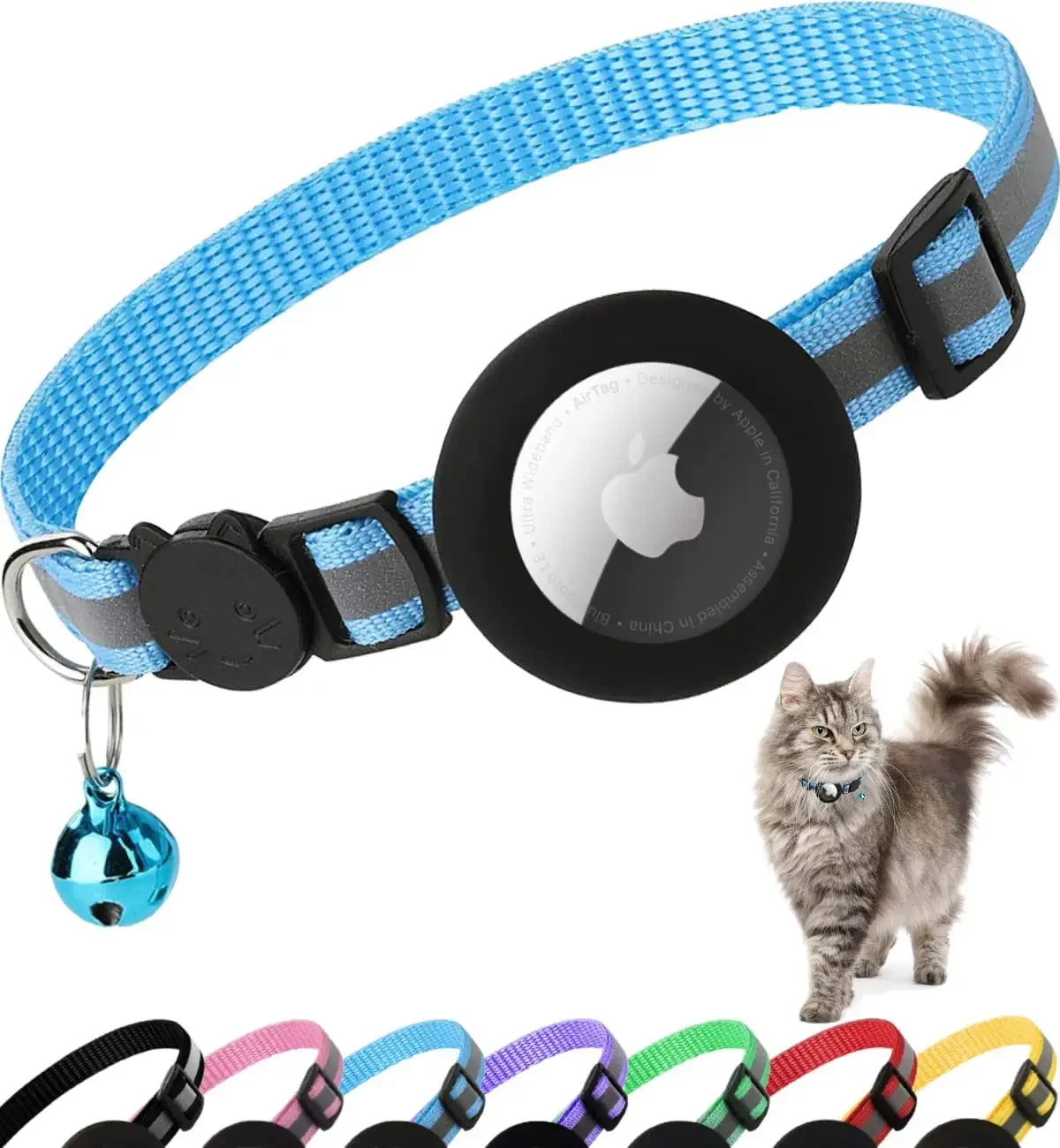 Airtag collar for dogs and cats