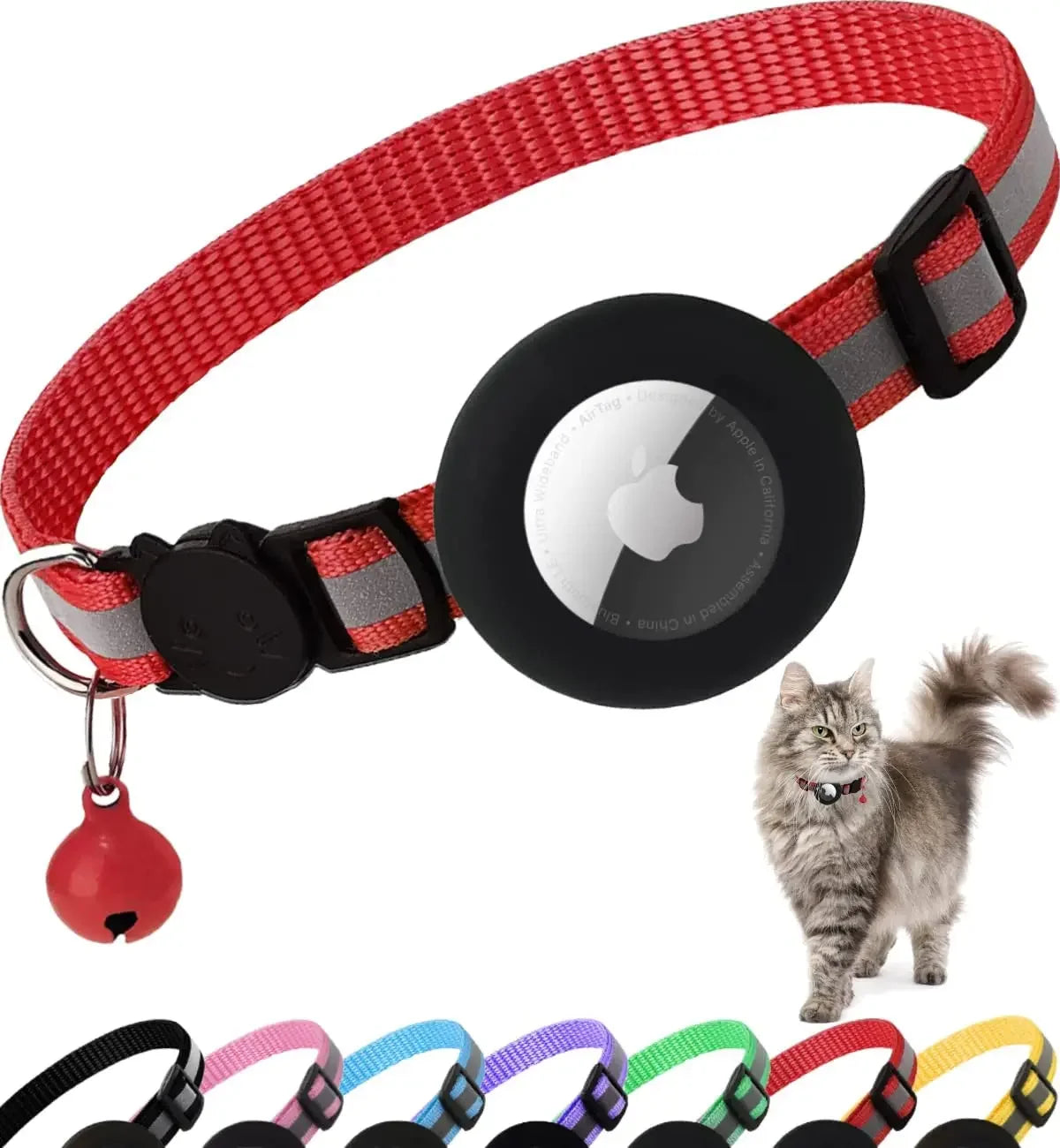Airtag collar for dogs and cats