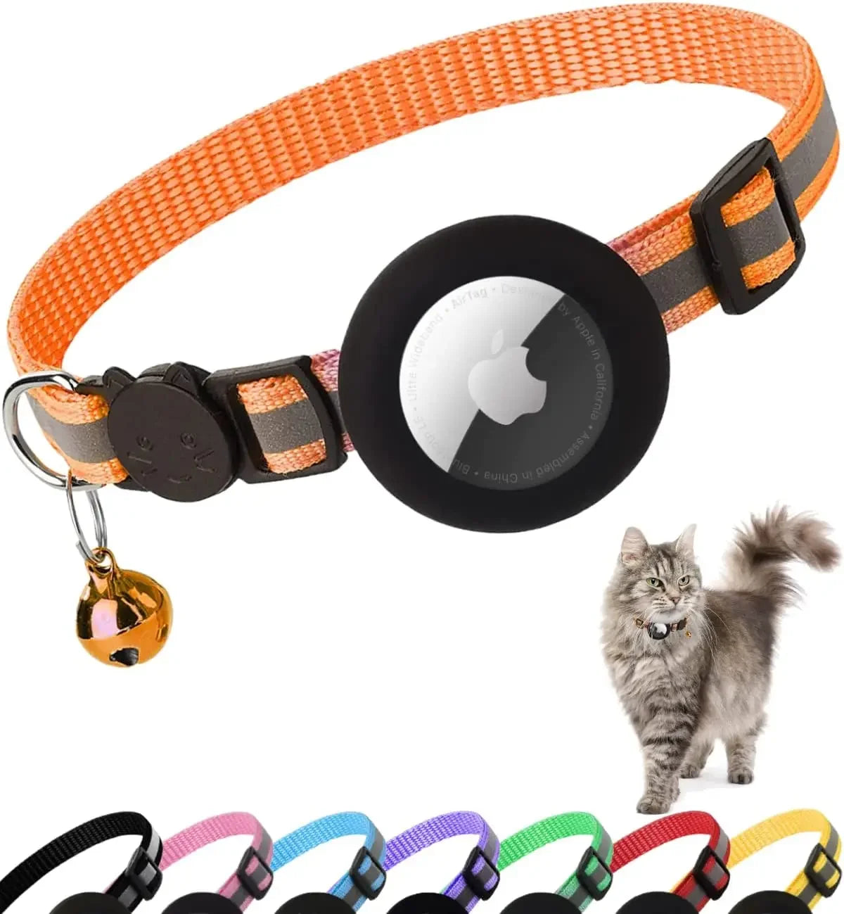 Airtag collar for dogs and cats