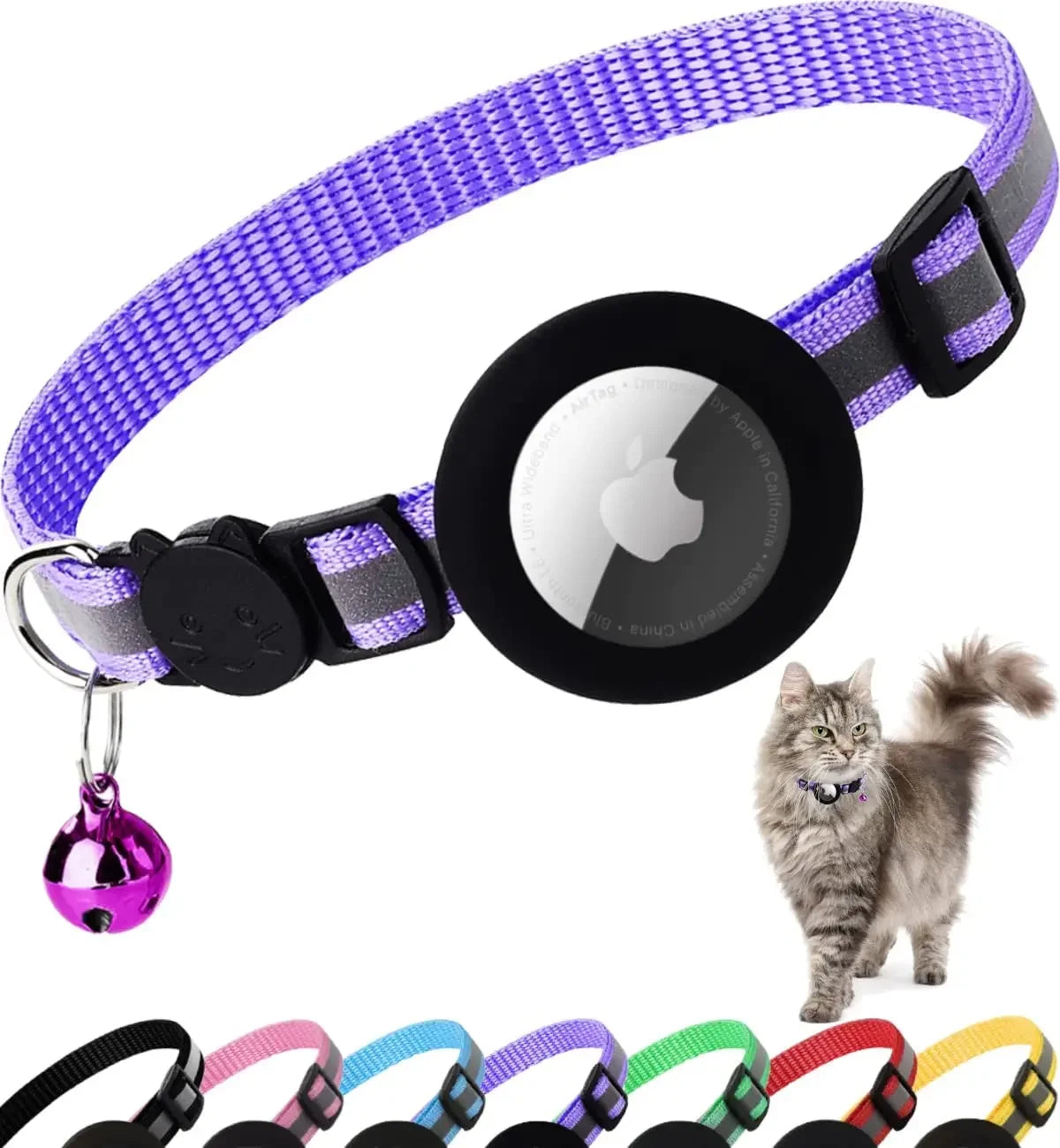 Airtag collar for dogs and cats