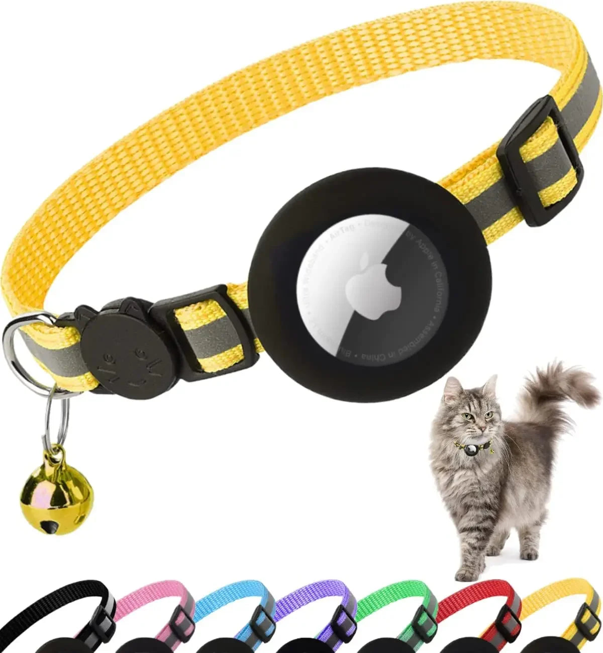 Airtag collar for dogs and cats